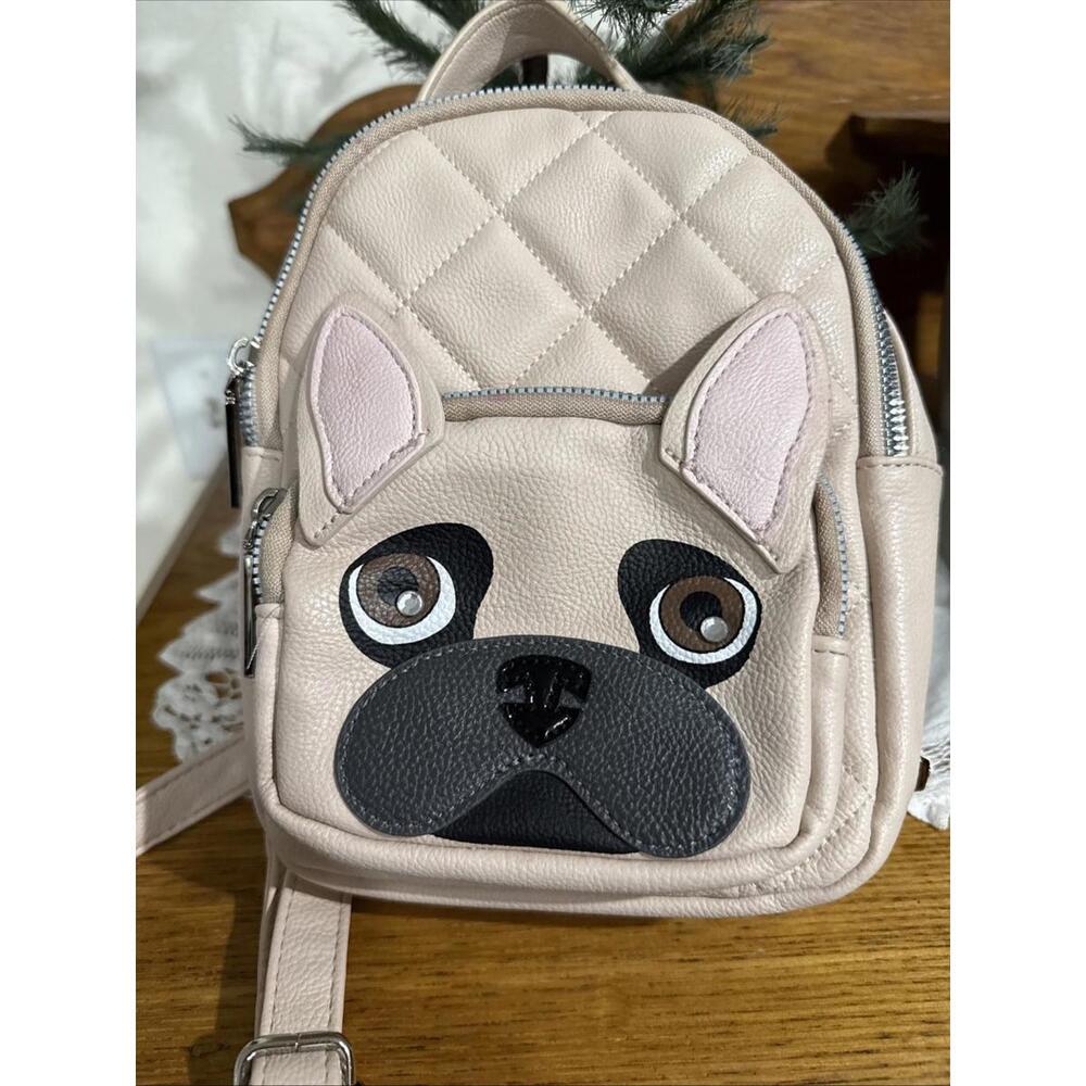 Betsey Johnson French Bulldog Mini Back Pack Purse Puppy Dog Whimsical Novelty